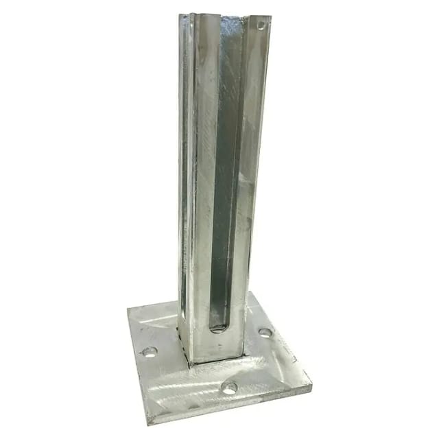 Pfostenfußplatte Eckpfosten 15 cm x 15 cm Verzinkt