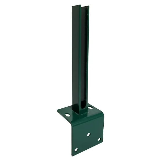 Pfostenfußplatte Winkel 30 cm x 15 cm x 15 cm Moosgrün