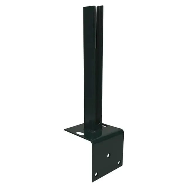 Pfostenfußplatte Winkel 30 cm x 15 cm x 15 cm Anthrazit