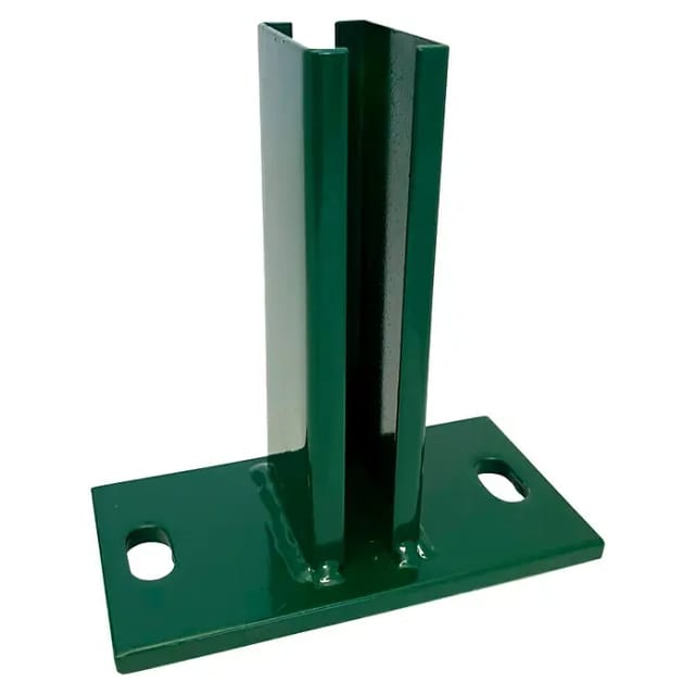 Pfostenfußplatte Eco Kurz 15 cm x 15 cm x 10 cm Moosgrün