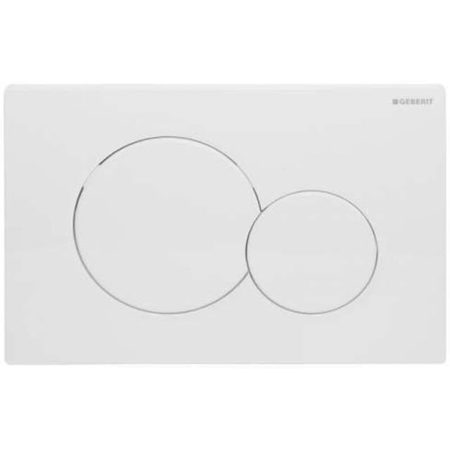 Geberit Betätigungsplatte Sigma01 Weiß 2-Mengen-Spülung