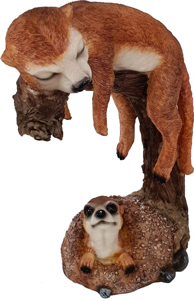 Dekofigur Erdmännchen Schlafend Klein 24 cm