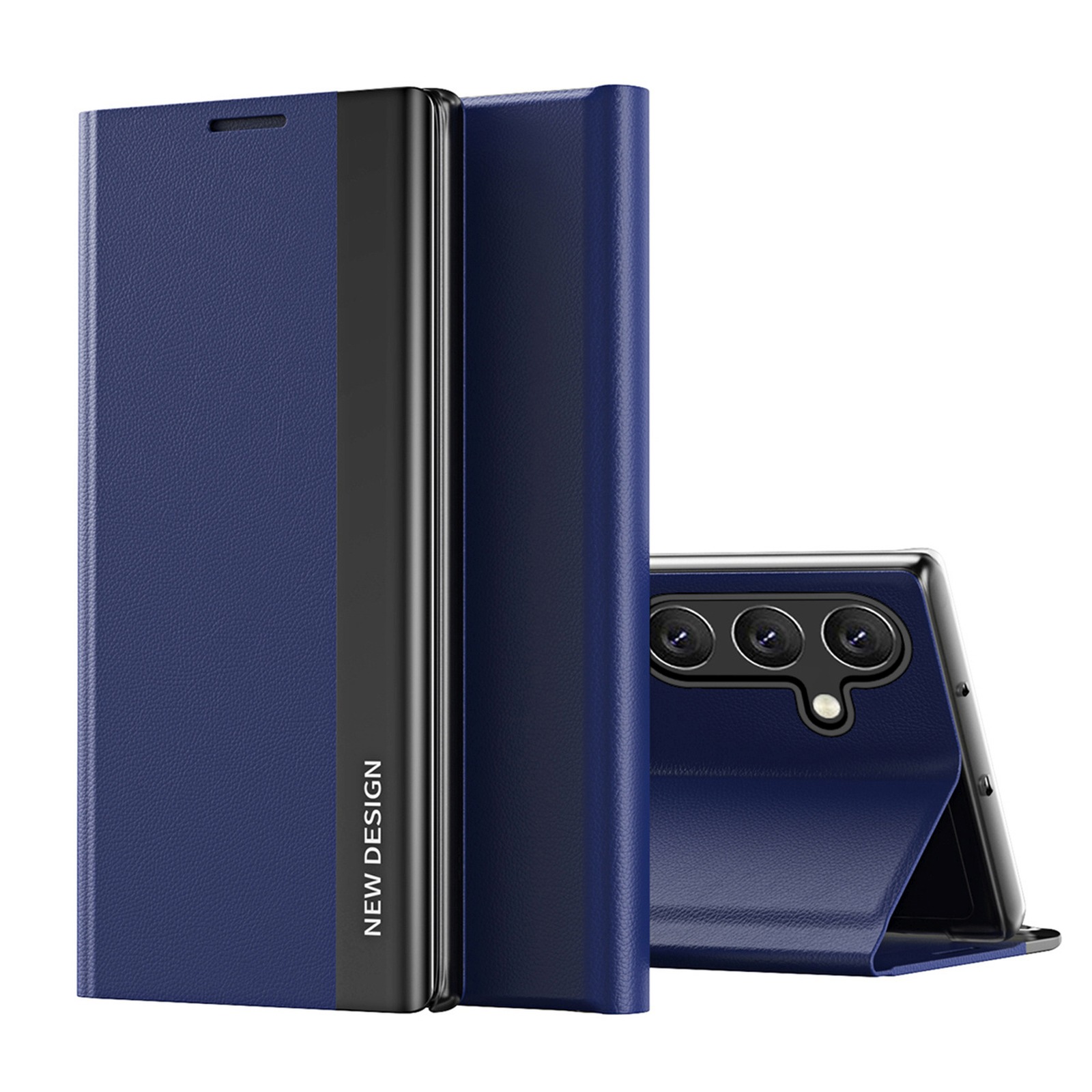Samsung Galaxy S25+ Sleep Case Pro Flip Case Mit Ständer - Blau