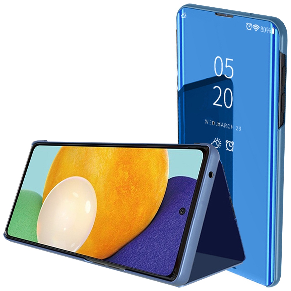 Transparente Schutzhülle Für Samsung Galaxy A24 4g Mit Klappe, Blau