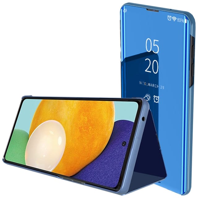 Transparente Schutzhülle Für Samsung Galaxy A24 4g Mit Klappe, Blau