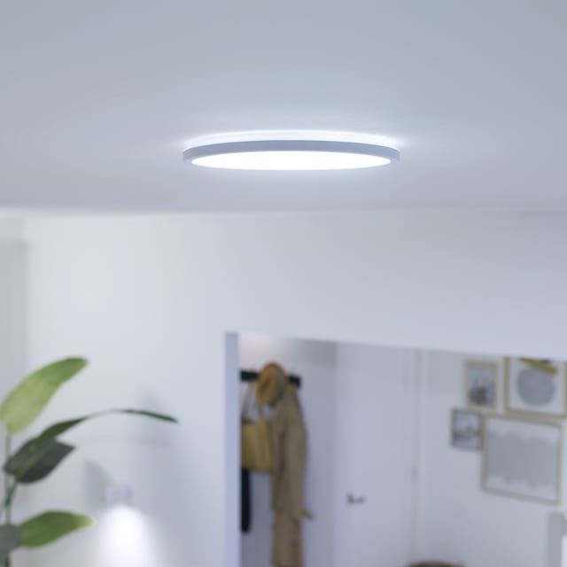 WiZ LED-Deckenleuchte SuperSlim Tunable White 1300,m Weiß Ø 24,2 cm