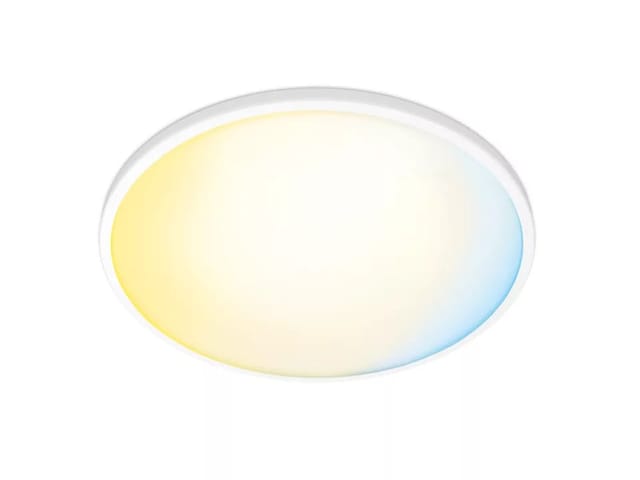 WiZ LED-Deckenleuchte SuperSlim Tunable White 2450,m Weiß Ø 43 cm