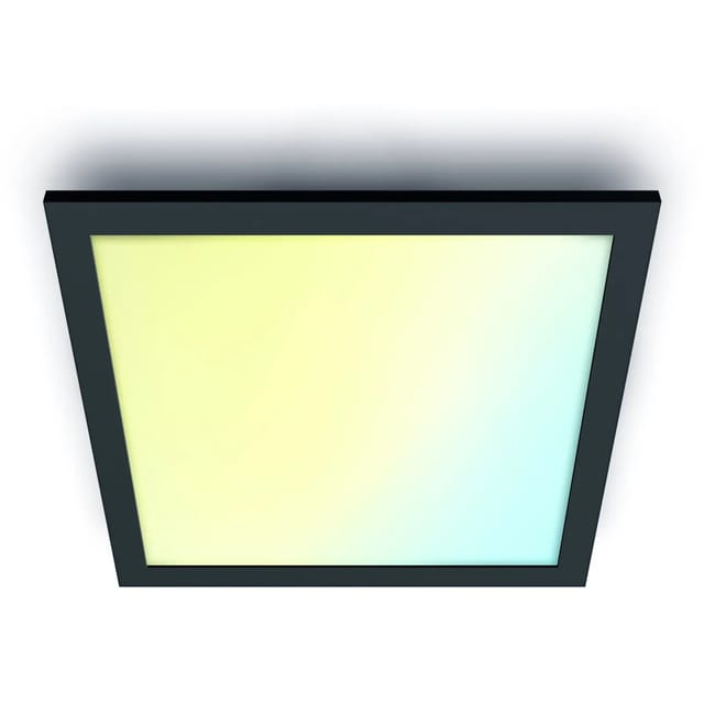 WiZ LED-Panel Quadratisch Tunable White 3400,m Schwarz 60 cm x 60 cm