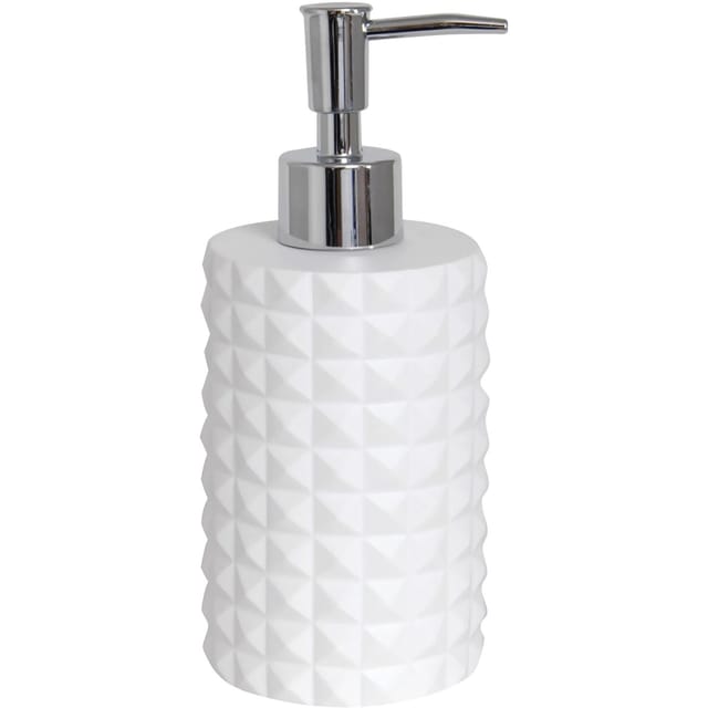Seifenspender Mosaik Polyresin Weiß