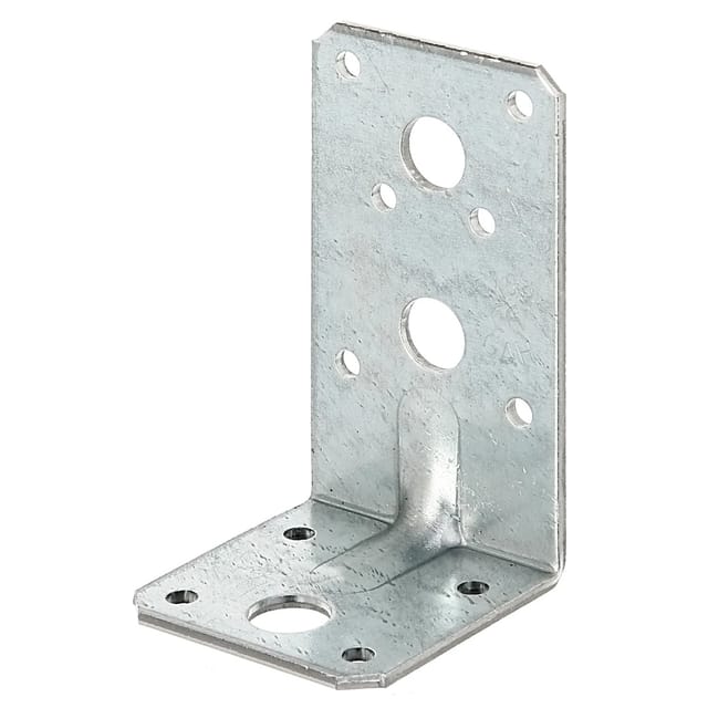 Schwerlast-Winkelverbinder mit Sicke sendzimirverzinkt 90 mm x 50 mm x 50 mm
