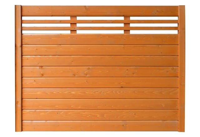 Sichtschutzzaun-Element Typ 137 180 cm x 135 cm Kirschbaumfarben