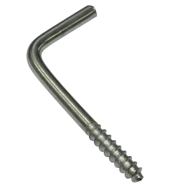 Gardinia Schraubhaken für Vitragestangen Silber-Matt 2,5 cm 20-er Pack