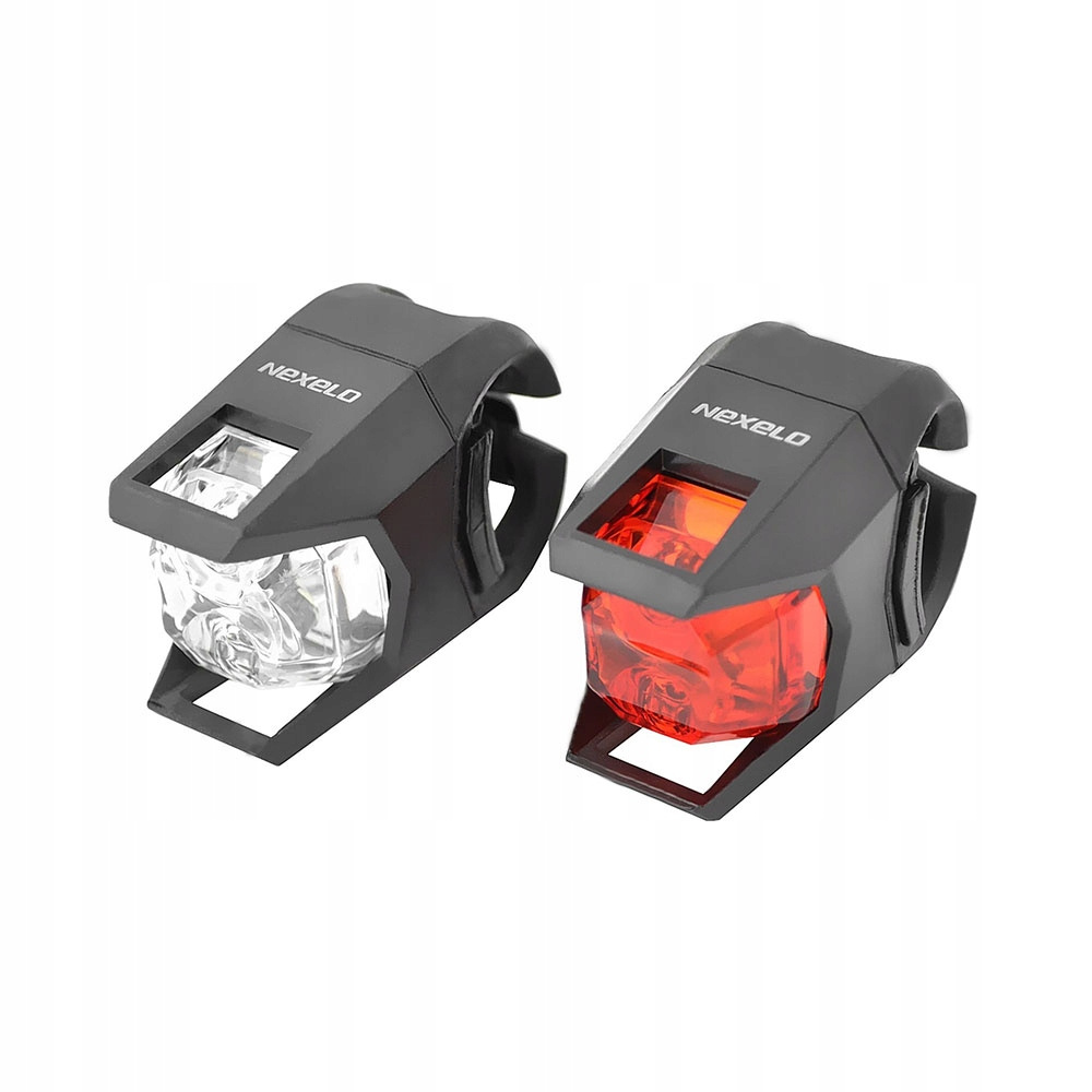 Preiswertes Set Aus Led-fahrradbeleuchtung (vorne Und Hinten) Mit Nexelo L177034nex-akkus