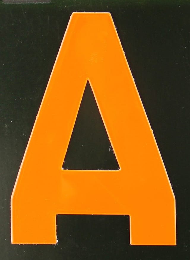 Conacord Klebebuchstabe A Reflektierend 8 cm Orange