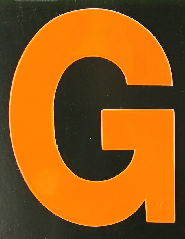 Conacord Klebebuchstabe G Reflektierend 8 cm Orange