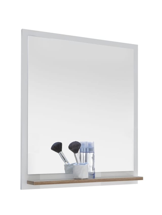 Pelipal Bad-Spiegel Quickset 923 74 cm x 60 cm x 15,5 cm Weiß-Eiche