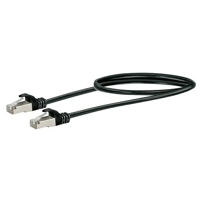 Schwaiger CAT 6 Netzwerkkabel (SF/UTP) RJ45 Stecker > RJ45 Stecker 50 cm Schwarz