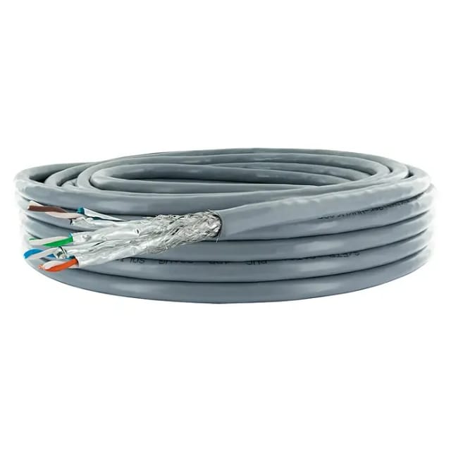 Schwaiger CAT 6a Netzwerkkabel S/FTP 10 m Grau