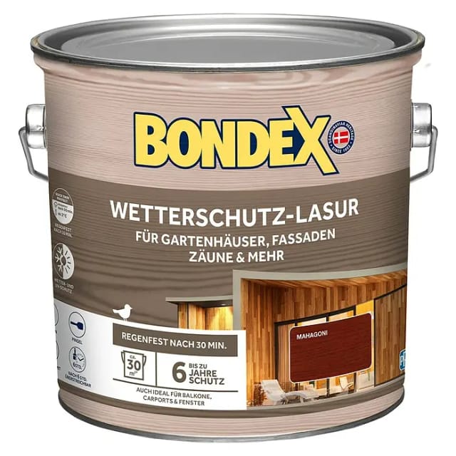 Bondex Wetterschutz-Lasur Mahagoni 2,5,