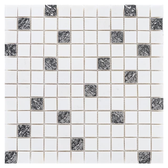 Mosaik Marmor Roma Silver 30 cm x 30 cm
