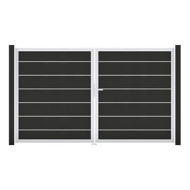 GroJa Grande Steckzaun Tor Premium DIN Rechts EV1 Anthrazit