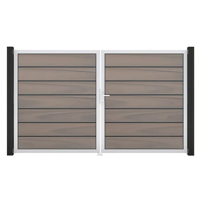 GroJa Grande Steckzaun Tor Premium DIN Rechts EV1 Bi-Color co-extrudiert