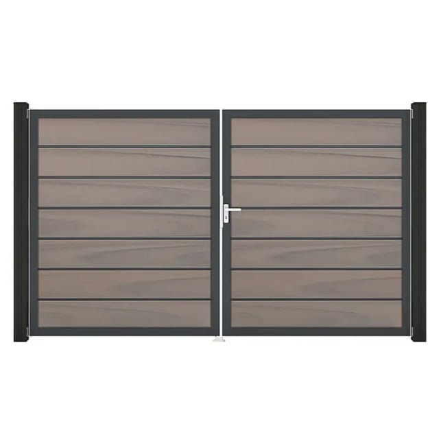 GroJa Grande Steckzaun Tor Premium DIN Rechts DB Bi-Color co-extrudiert