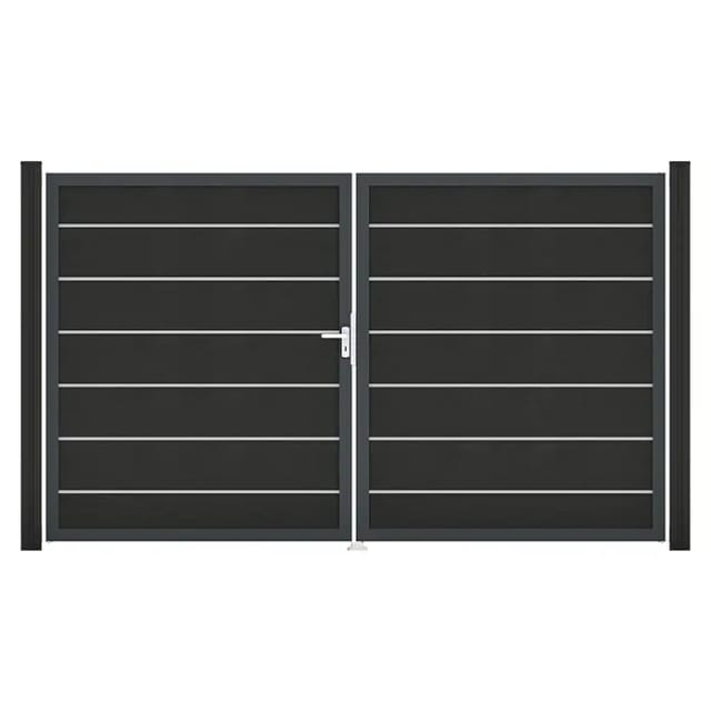 GroJa Grande Steckzaun Tor Premium DIN Links DB Anthrazit