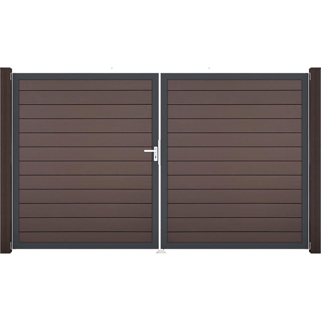 GroJa Solid Steckzaun Tor DIN Links DB Terra