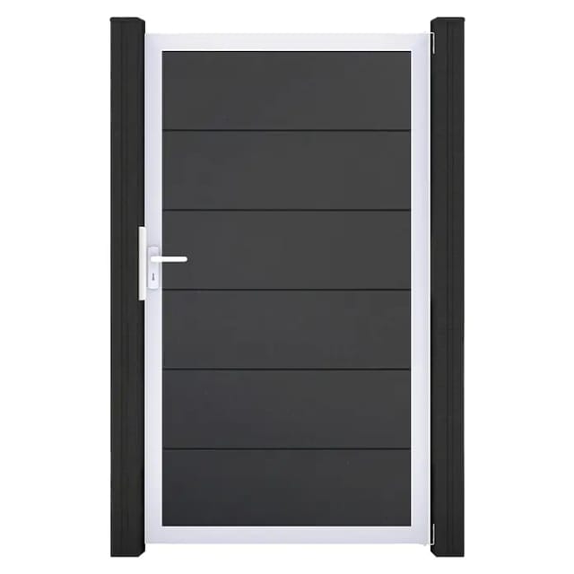 GroJa Steckzaun Tor BasicLine Universal-DIN EV1 Anthrazit