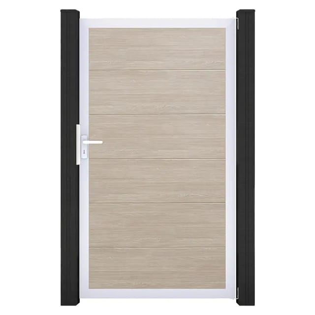 GroJa Steckzaun Tor BasicLine Universal-DIN EV1 Sheffield Oak