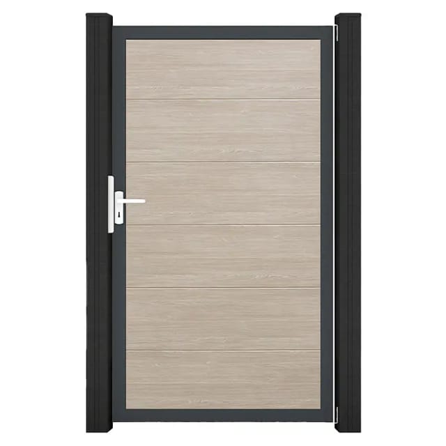GroJa Steckzaun Tor BasicLine Universal-DIN DB Sheffield Oak