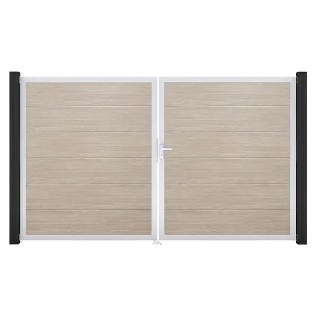 GroJa Steckzaun Tor BasicLine DIN Rechts EV1 Sheffield Oak