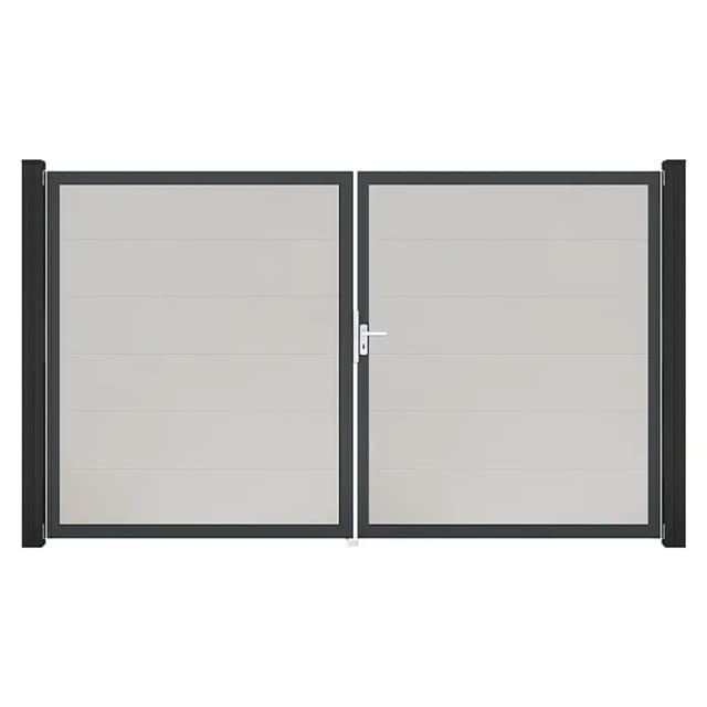 GroJa Steckzaun Tor BasicLine DIN Rechts DB Weiß