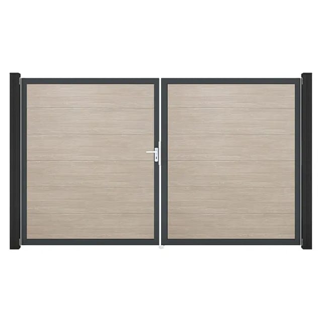 GroJa Steckzaun Tor BasicLine DIN Links DB Sheffield Oak