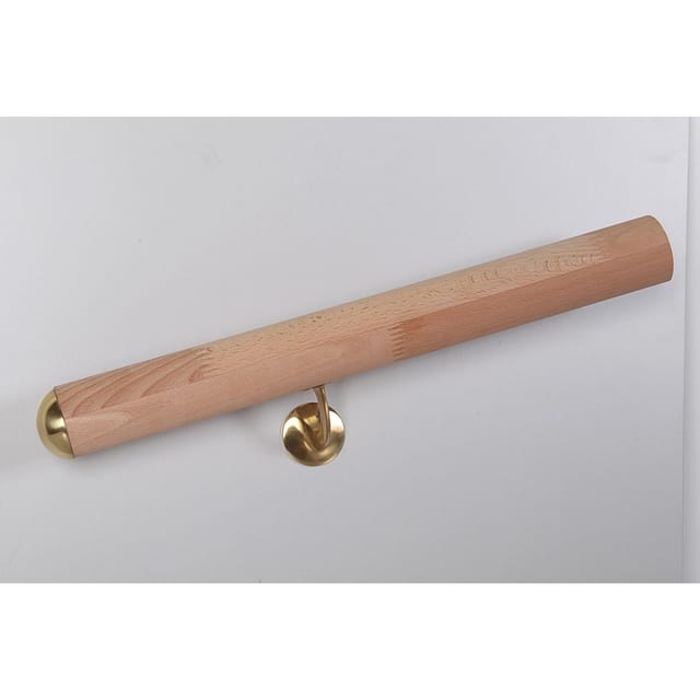 Handlauf Buche Massivholz Ø 52 mm - Länge 2.250 mm für den Innenbereich