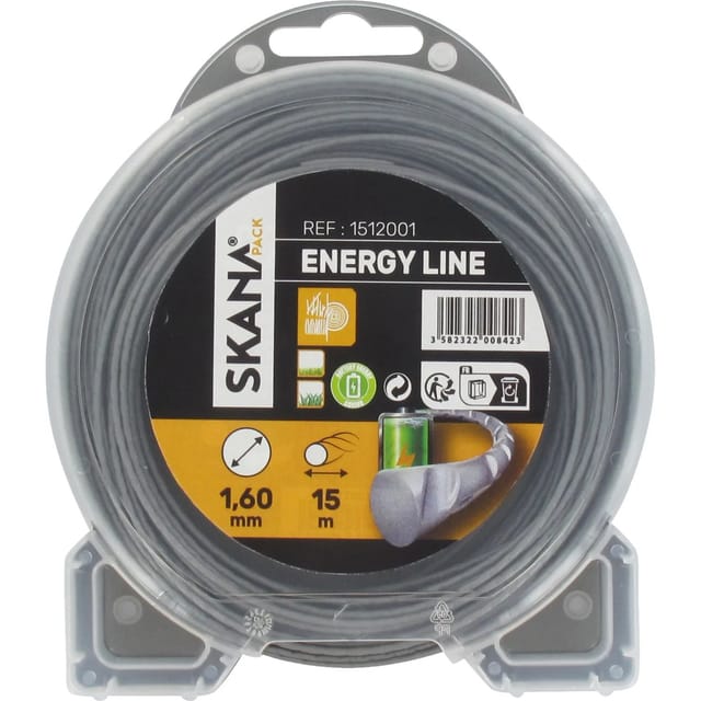Skana Premium-Mähfaden Energy Line Ø 1,6 mm x 15 m