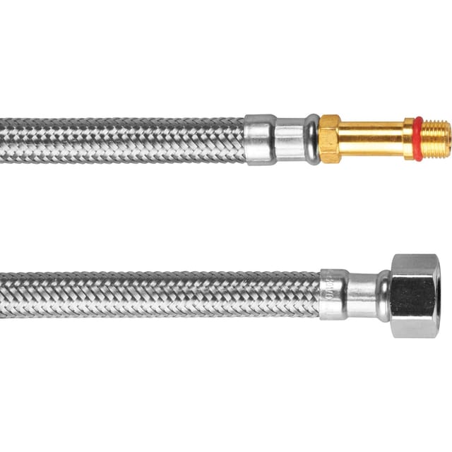 LUX-TOOLS Flexschlauch für Armaturen 14,9 mm (G 3/8) x M10 x 350 mm