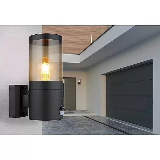 Globo Außenleuchte 1-flammig Schwarz Matt 10,2 cm x 24,5 cm
