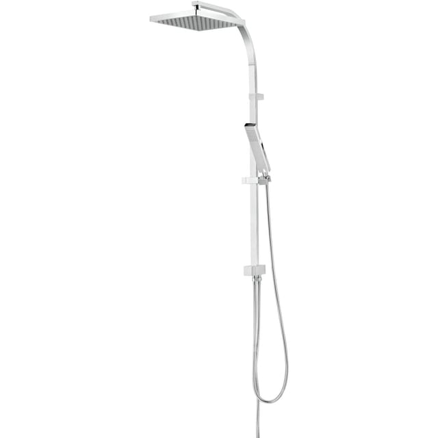 Schulte Duschsystem Rain II mit Umsteller Verchromt