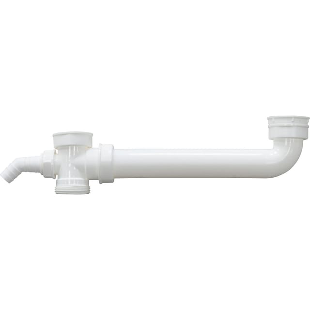 LUX-TOOLS Ablaufverbindung für Doppelspüle 44,8 mm x 47,8 mm Weiß