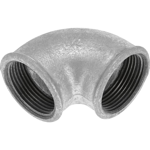 LUX-TOOLS Winkelverbinder 38,9 mm (Rp 1 1/4) x 41,9 mm (R 1 1/4) Temperguss