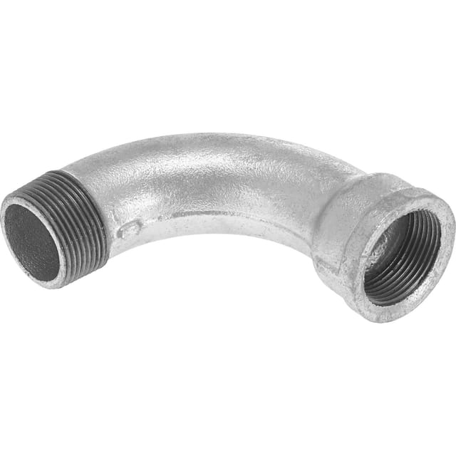 LUX-TOOLS Fitting 38,9 mm (Rp 1 1/4) Temperguss 90 Grad