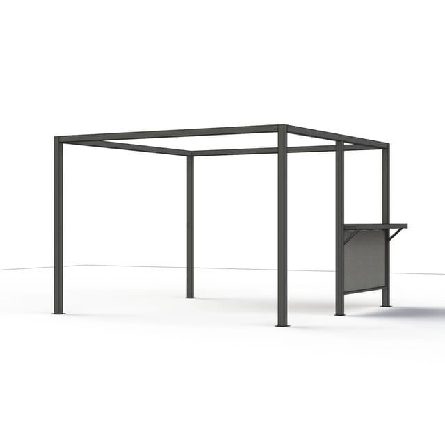 Siena Garden Tresen Schattenmanufaktur inkl. Mittelpfosten 36 x 210 x 153,8 cm