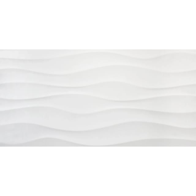 Wandfliese Alaska Steingut Glasiert Weiß Glänzend 30 cm x 60 cm x 0,8 cm