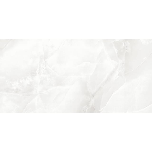Wandfliese Ice White Steingut Glasiert Weiß Glänzend 30 cm x 60 cm x 0,7 cm