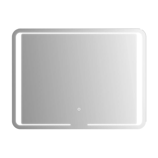 Kristall-Form LED-Spiegel RoomLight III 80 cm x 60 cm Silber