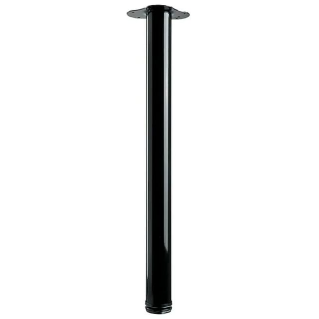 Hettich Tischbein Ø 60 mm x 700 mm Schwarz inkl. Montageplatte
