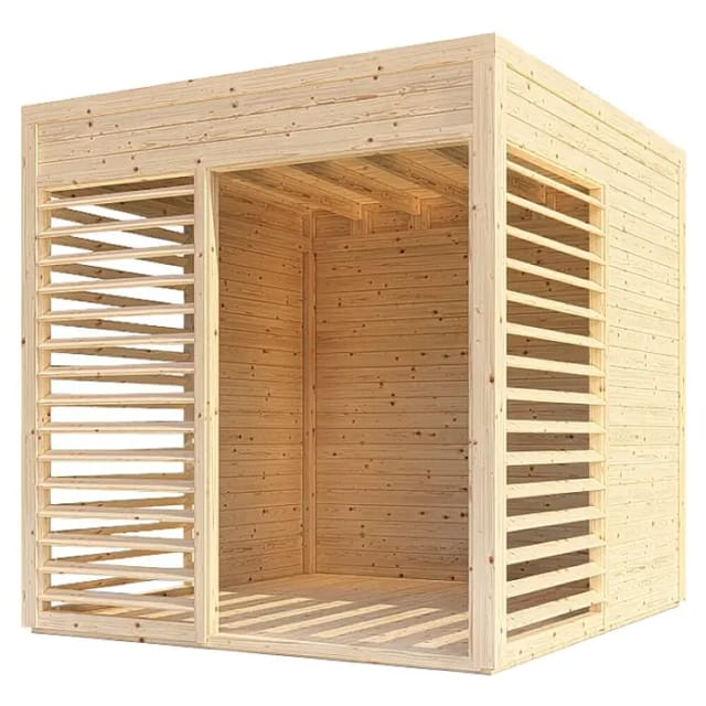 Bertilo Pavillon Garten-Lounge 1 Natur 234 cm x 226 cm FSC®