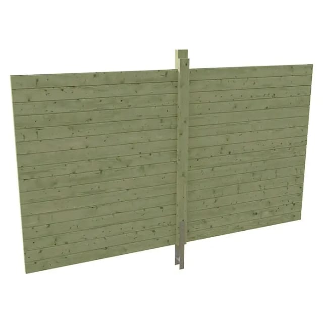 Skan Holz Rückwand Profilschalung 355 x 200 cm Grün imprägniert